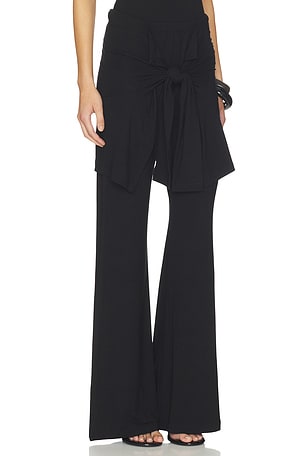 Beaufille Waist Tie Pant in Black