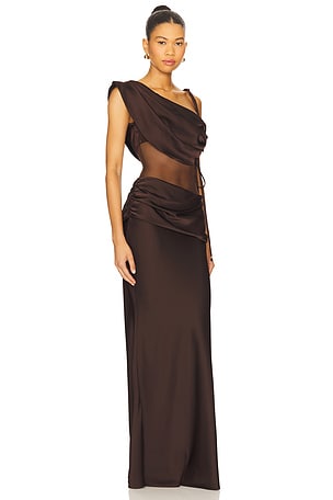 Bananhot Onyx Dress in Chocolate. Size XS. Also