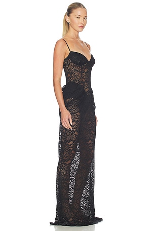 Bananhot Vecna Maxi Dress in Black
