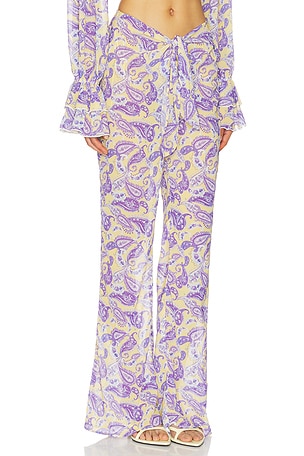 Bananhot Tommy Pants in Yellow,Purple. Size XL. Also