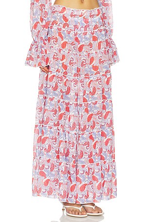 Bananhot Elma Skirt in Red,Baby Blue