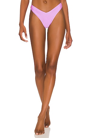 Lurex String Bikini Bottom Purple – Monica Hansen Beachwear