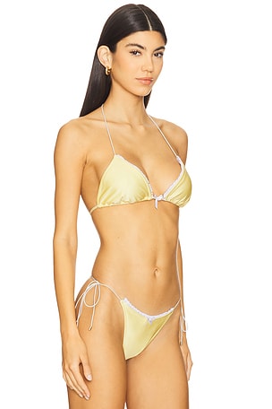 Bananhot Flora Bikini Top in Lemon
