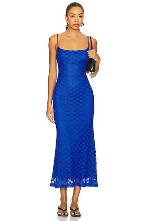Adoni Mesh Midi Dress Bardot