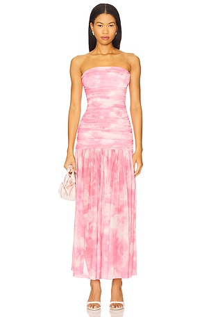 Solana Mesh Maxi Dress Bardot
