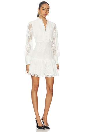 Bardot Olessia Lace Mini Dress in White
