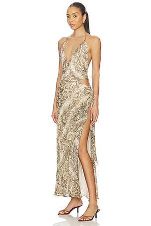 Bardot Cyrel Printed Maxi Dress in Grey