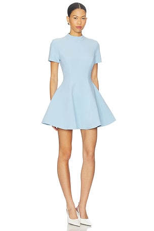 Bardot Zephyra Collar Mini Dress in Baby Blue