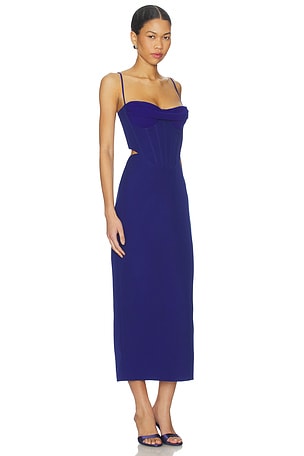 Bardot x REVOLVE Martini Midi Dress in Blue