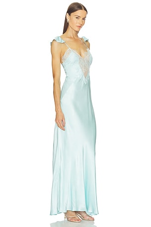 Bardot vestido ivy en color bebe azul