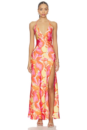 Yve Halter Maxi Dress Bardot