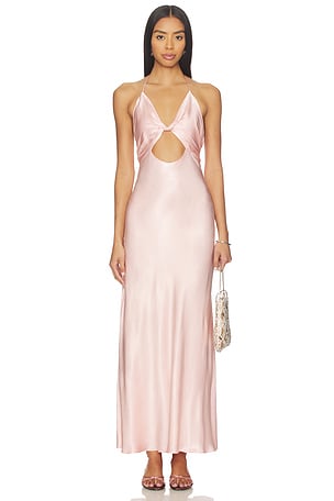 Isola Halter Neck Maxi Dress Bardot