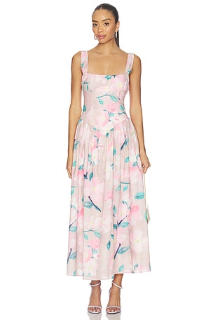 Cartia Printed Midi Dress Bardot