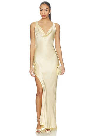 x REVOLVE Anouk Cowl Neck Maxi Dress Bardot