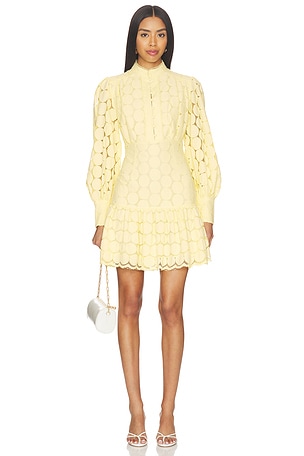 Remy Spot Lace Mini Dress Bardot