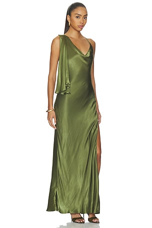 Green Satin Dresses