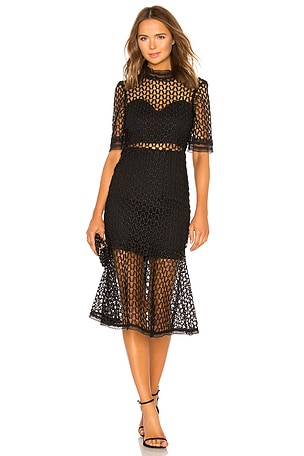 bardot fiona mesh dress Bardot