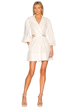 Arden Mini Poplin Dress Bardot