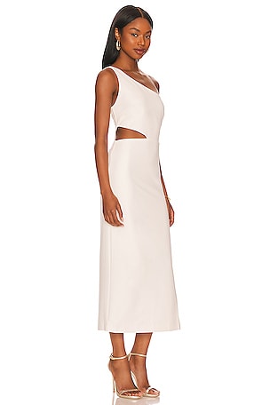 Bardot Jenna One Shoulder Dress in White