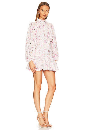 Bardot Hendry Floral Mini Dress in Blush