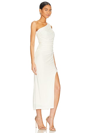 Bardot Rosalie Midi Dress in White