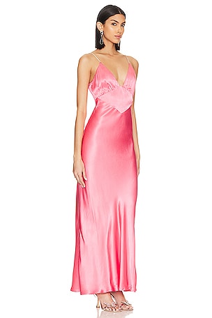 Bardot Capri Diamonte Slip Dress in Pink