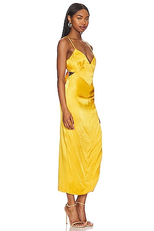 Bardot Seka Midi Dress in Yellow