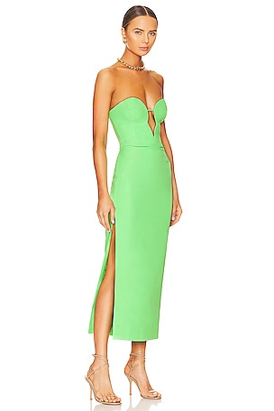 Bardot x REVOLVE Eleni Midi Dress in Green