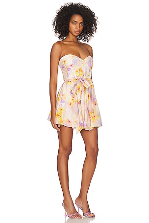 Bardot Malia Mini Dress in Yellow