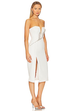 Bardot x REVOLVE Ambiance Midi Dress in White