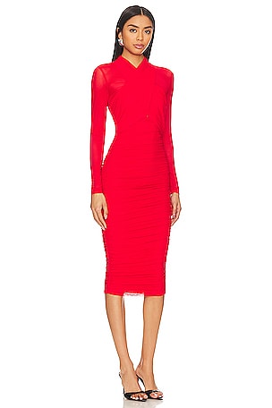 Bardot Aliyah Dress in Red