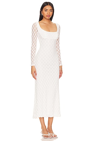 Bardot Adoni Midi Dress in White