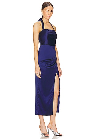 Bardot Lorelai Midi Dress in Navy