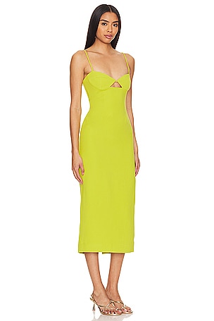 Bardot Vienna Midi Dress in Green