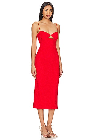 Bardot Ivanna Midi Dress in Red