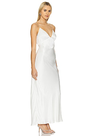 Bardot Capri Diamonte Slip Dress in White