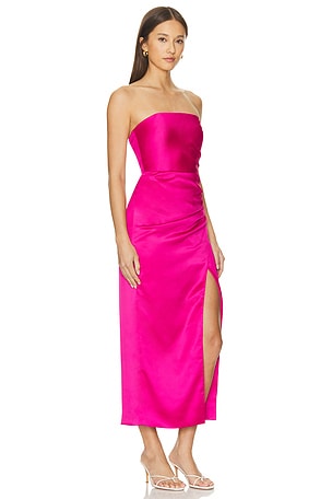 Bardot Yana Midi Dress in Fuchsia