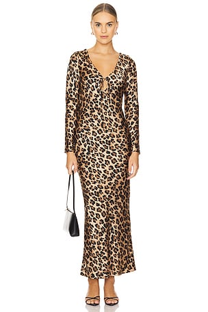 Verona Printed Satin DressBardot$139