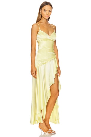 Bardot Sorella Midi Dress in Lemon