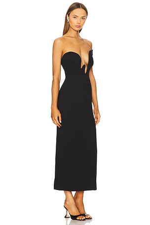 Bardot Rosalyn Midi Dress in Black