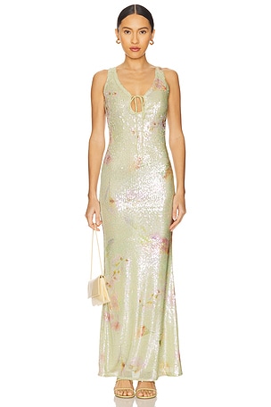 Eloda Sequin Midi Dress Bardot