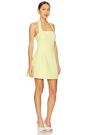Bardot Nevelle Hourglass Halter Dress in Yellow