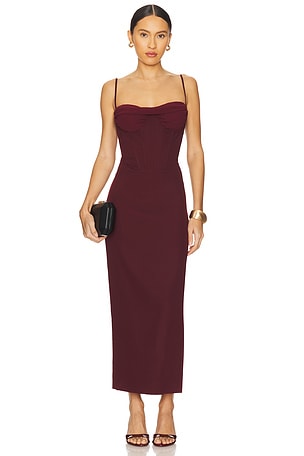 x REVOLVE Martini Midi Dress Bardot
