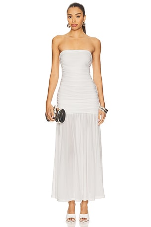 Solana Mesh Maxi Dress Bardot