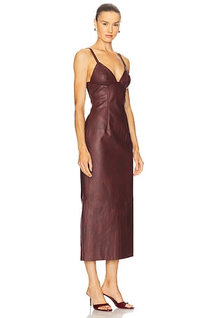 Bardot Estine Midi Dress in Burgundy