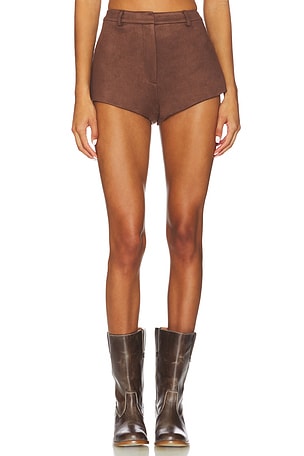 x REVOLVE Jayla Faux Suede Mini Short Bardot