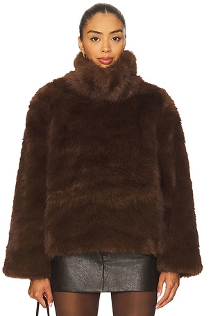 Renata Faux Fur Jumper Bardot
