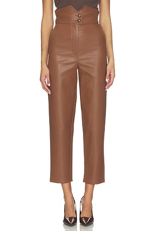 Aster Vegan Leather Pant Bardot