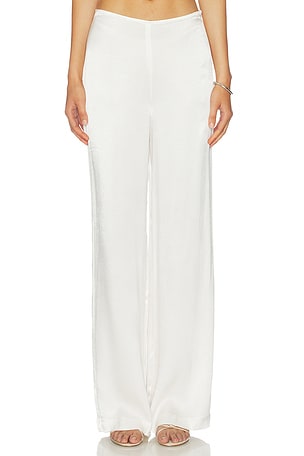 Devin Mid Rise Satin Pant Bardot