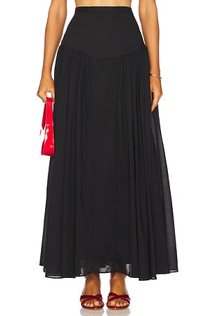 Amorette Cotton Maxi Skirt Bardot